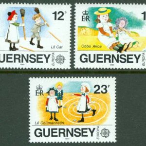 Guernsey – M  449-451 Europa CEPT 1989. Barnlekar, 3 kpl **