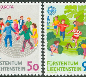 Liechtenstein – M  960-961 Europa CEPT 1989 Barnlekar, 2 kpl **