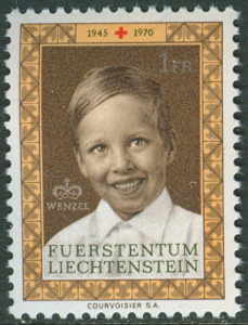 Liechtenstein – M  526 Röda Kors 25 år i Liechtenstein, 1 kpl **