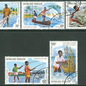 Togo – M 1040-1044 Lagunfiske, 5 kpl stpl