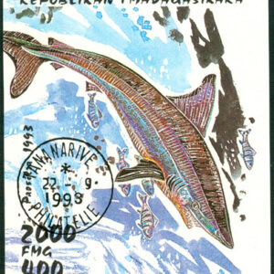 Madagaskar – M BL 210 Fiskar – Hajar, Block stpl