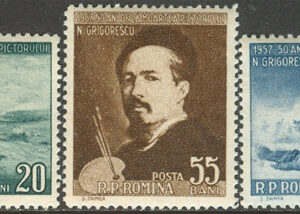 Rumänien – M 1655-1657 N Grigorescu död i 50 år – Konstnär, serie 3 kpl **