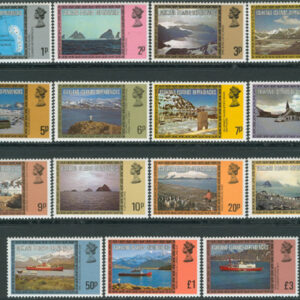 Falkland Islands Dep. – M   78-92 I Landskap – Vyer – Båtar – Pingviner, 15 kpl **