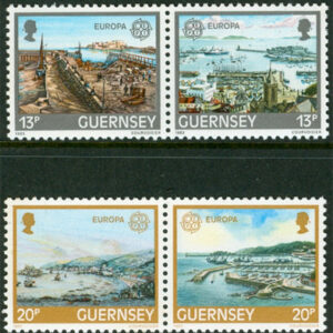 Guernsey – M  265-268 Europa CEPT 1983 Storverk, 2 par kpl **