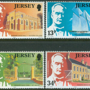 Jersey – M  368-371 TB Davis – Byggnader – Segelbåt, 4 kpl **