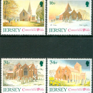 Jersey – M  453-456 Jul 1988 – Kyrkor, 4 kpl **