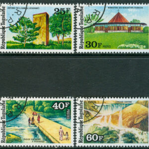 Togo – M 1088-1091 Landskap med Sevärdheter, fin serie 4 kpl