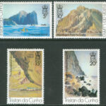 Tristan da Cunha – M  270-273 Konst av R Svensson – Landskap, 4 kpl **
