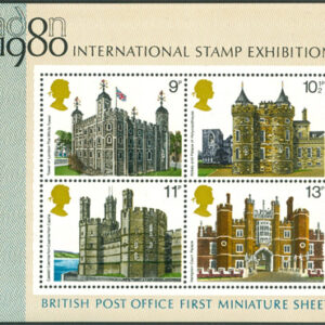 England – M BL   1 Historiska Byggnader, vackert Block **
