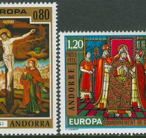 Andorra Fr – M  264-265 Europa CEPT 1975 Konst, 2 kpl **