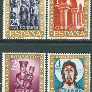 Spanien – M 1260-1263 Konstutställning 1961, 4 kpl **