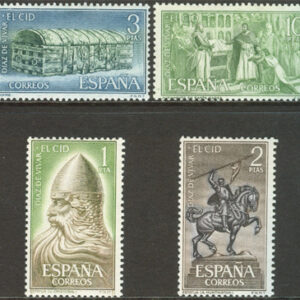 Spanien – M 1334-1337 Genannt El Cid – Häst, serie 4 kpl **