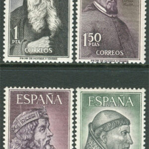 Spanien – M 1430-1433 Berömda personer IV, 4 kpl **