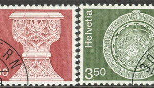 Schweiz – M 1160, 1169 Arkitektur – Konsthantverk, 2 utgåvor 2 kpl
