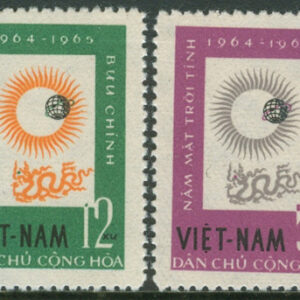 Vietnam – M  296-297 Internationella Solåret, vacker serie 2 kpl **