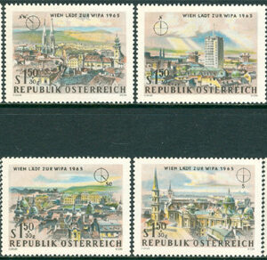 Österrike – M 1164-1171 Internat. Frim. Utställ WIPA, fin serie 8 kpl **