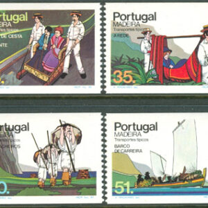 Madeira – M   93-96 C Transportmedel – Båtar – Bärstol, 4 kpl **