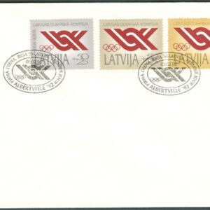 Lettland – FDC 1992-02-08 – Sport – OS – IOK 100 år, vacker serie kpl