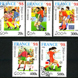 Laos – M 1516-1520 VM i Fotboll i Frankrike 1998, 5 kpl