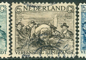 Nederländerna – M  233-235 Rembrandt-föreningen, 3 kpl stpl
