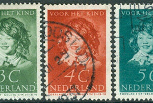 Nederländerna – M  308-312 Voor het Kind 1937, 5 kpl stpl