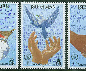 Isle of Man – M  322-324 Jul 1986. Int. fredsåret, fredsduvor, 3 kpl **