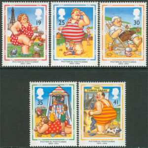 England – M 1508-1512 Vykort i England 100 år, serie 5 kpl **