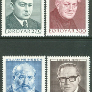 Färöarna – F  170-173 Färöiska författare, 4 kpl **