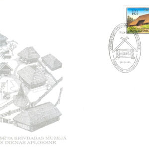 Lettland – FDC 1994-04-30 – Etnologiskt Museum, vackert märke kpl