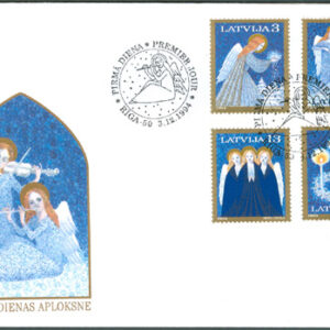 Lettland – FDC 1994-12-03 – Jul 1994 – Änglar, vacker serie 4 kpl