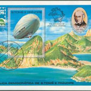 S.Tomé E Principe – M BL  36 A Luftskepp – Zeppelinare – R Hill, Block