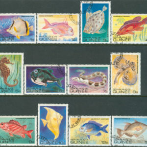 Guinea – M  871-882 Fiskar i Guineabukten, 12 kpl stpl