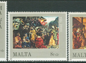 Malta – M  713-715 Jul 1984 – Konst, vacker serie 3 kpl **