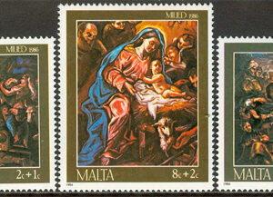 Malta – M  755-757 Jul 1986 – Konst, vacker serie 3 kpl **