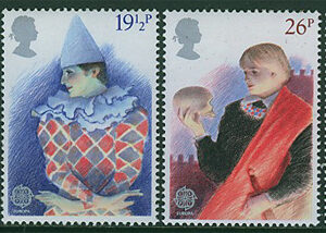 England – M  914-917 Europa CEPT 1982 Historia, serie 4 kpl **