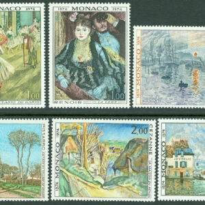 Monaco – M 1124-1129 Impressionismen 100 år, 6 kpl **