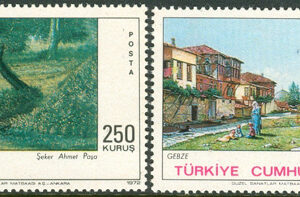 Turkiet – M 2255-2256 Konst V – Vyer, vacker serie 2 kpl **