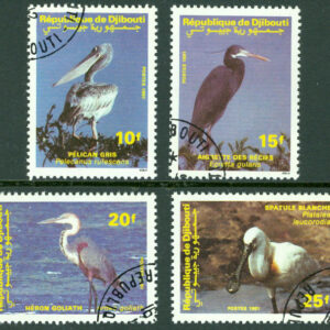 Djibouti – M  549-552 Vattenfåglar, 4 kpl stpl