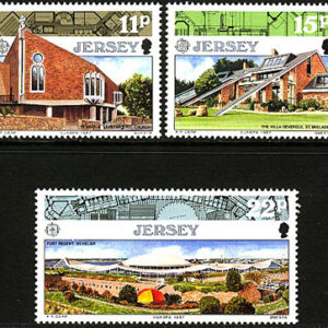 Jersey – M  405-407 Europa CEPT 1987 Arkitektur, 3 kpl **