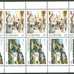 Guernsey – M  291, 293 Landskap & Byggnader, fint Häftesblock **