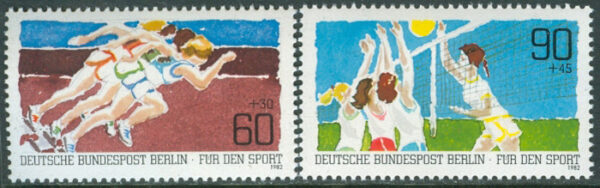 Berlin - M  664-665 Sportstöd, löpning och volleyboll, 2 kpl **