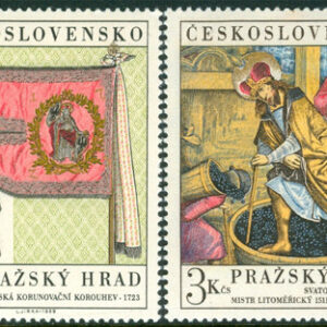 Tjeckoslovakien – M 1876-1877 Prager Burg – Konst, 2 kpl **