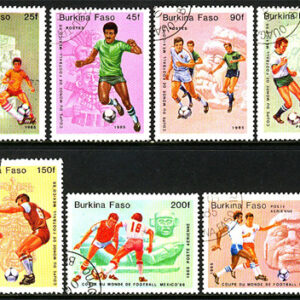 Burkina Faso – M  988-994 VM i Fotboll i Mexico 1986, 7 kpl stpl