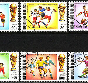 Togo – M 1017-1022 VM i Fotboll i Västtyskland 1974, fin serie 6 kpl