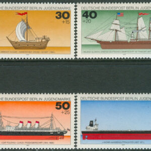Berlin – M  544-547 Fartyg bla Bremer Kogge, vacker serie 4 kpl **