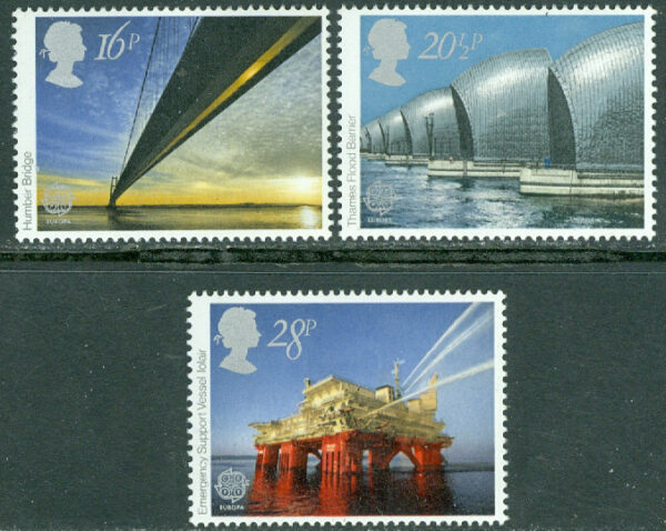 England - M  953-955 Europa CEPT 1983 Storverk, 3 kpl **