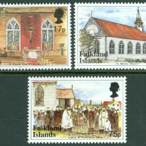 Falkland Islands – M  738-740 St. Marys Kyrka Port Stanley, 3 kpl **
