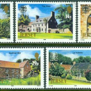 Jersey – M  381-385 National Trust for Jersey 50 år, 5 kpl **