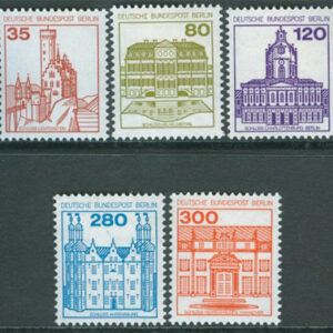 Berlin – M  673-677 Borgar & Slott bla Ahrensburg, fin serie 5 kpl **