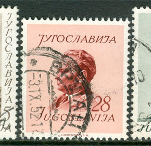 Jugoslavien – M  693-695 Josip Broz Tito 60 år, fin serie 3 kpl